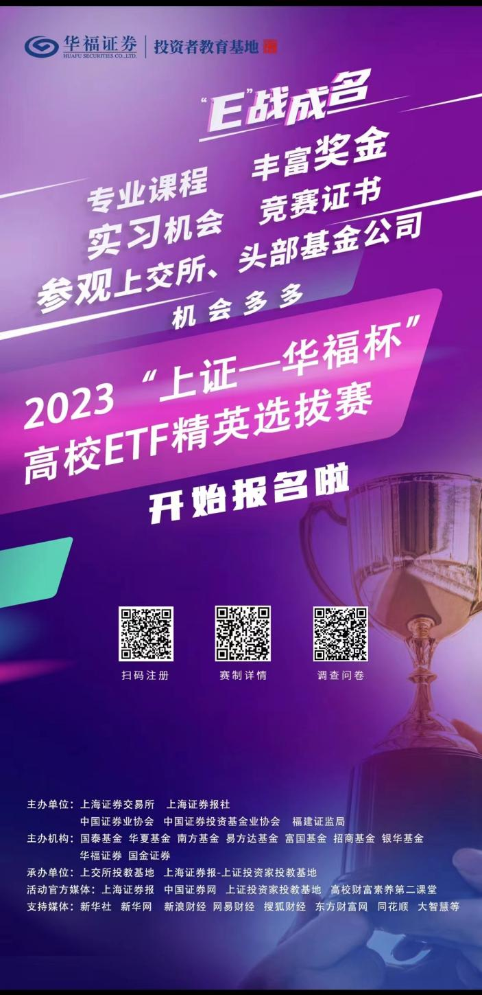 赛事速递|2023“上证杯”全国高校ETF菁英选拔赛等你来挑战！
